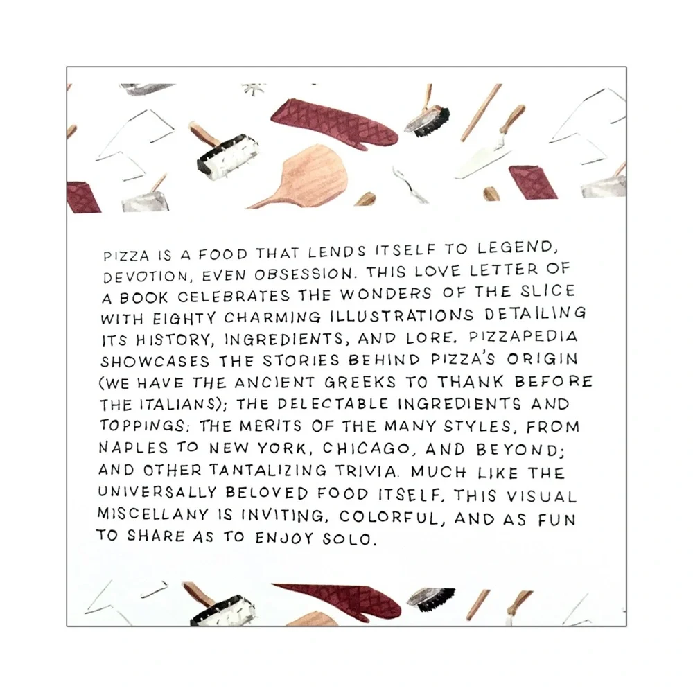 🆕 Pizzapedia- Illustrated Pizza Lover Book